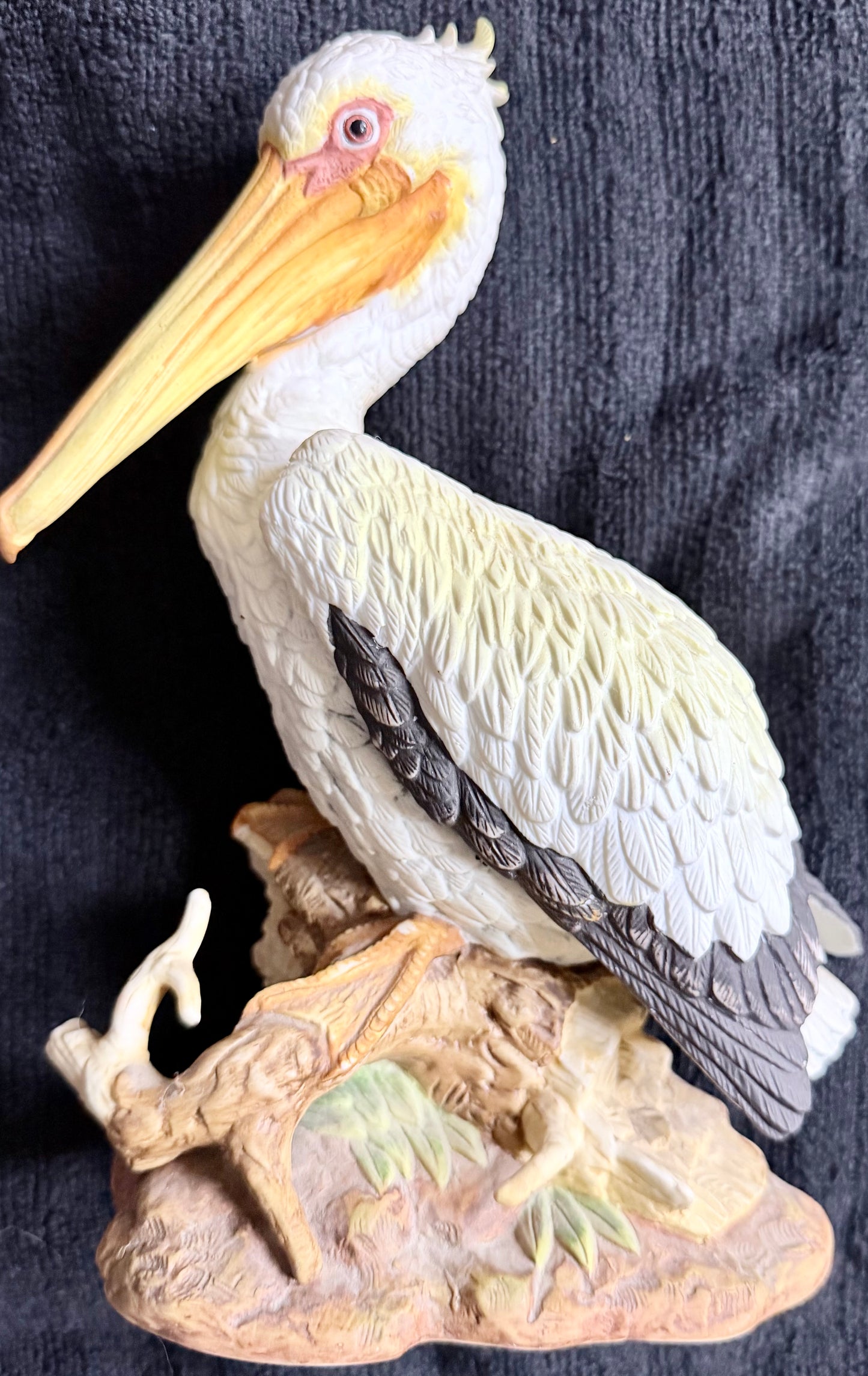 Vintage White Pelican Figurine — Andrea by Sadek | Hand-Painted Porcelain Collectible