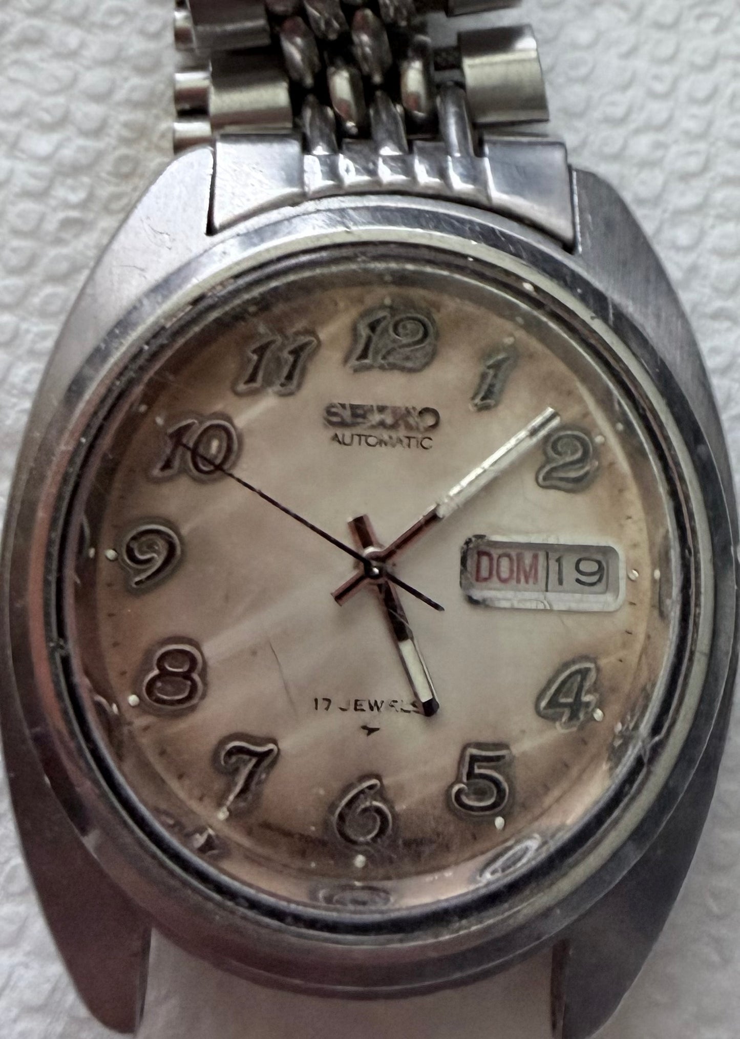 Vintage Seiko 7009-8088 Military Dial Automatic Watch