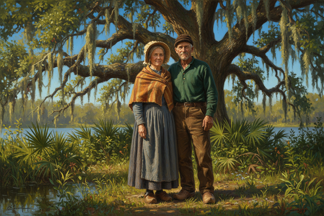 Acadian Couple — Weathered but Warm
