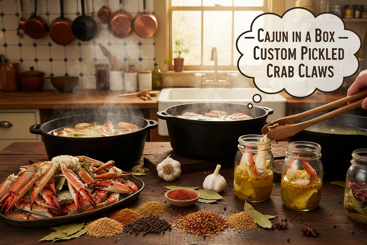 Cajun in a Box — Custom Pickled Crab Claws