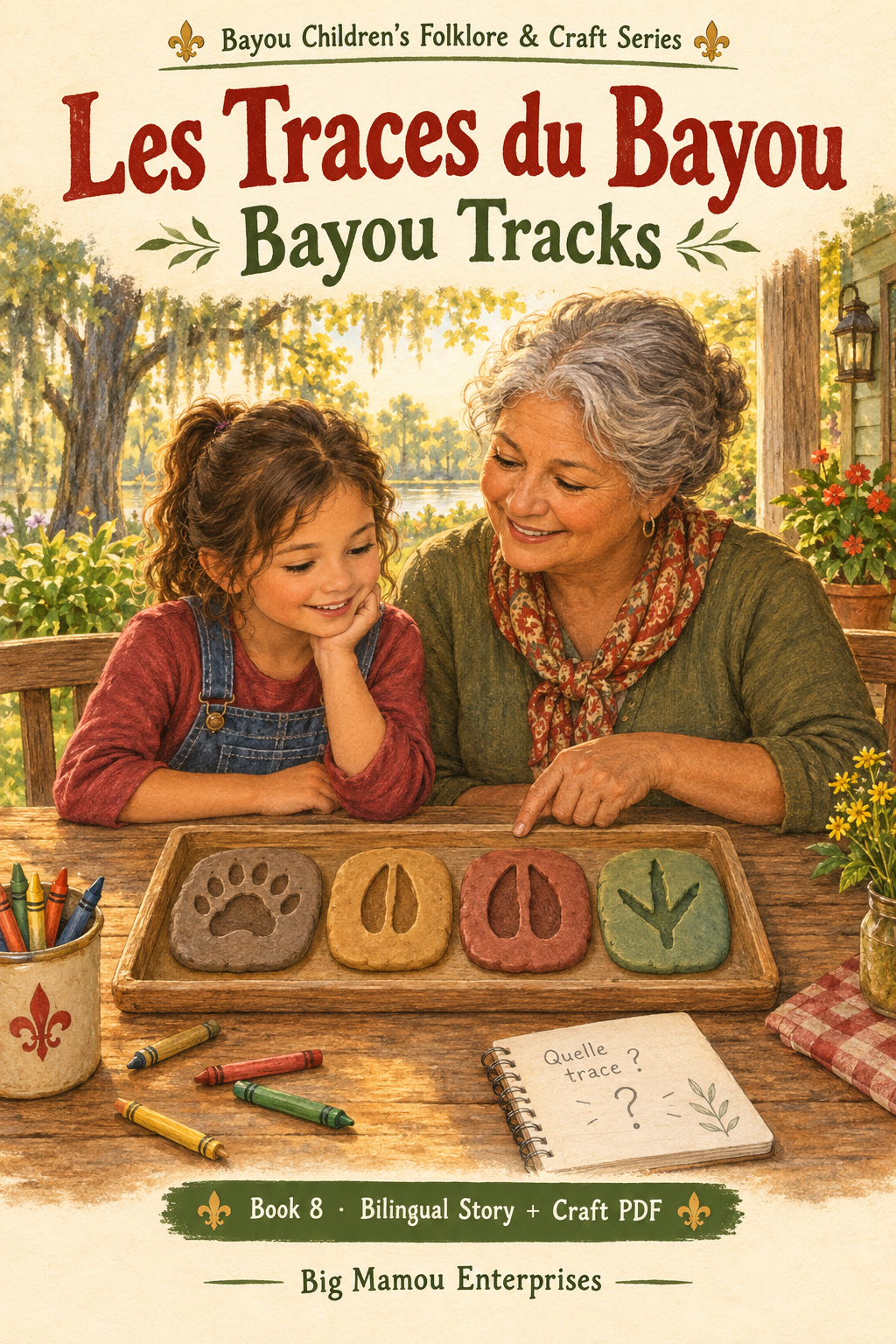 Les Traces du Bayou — Bayou Tracks | Bilingual Story & Craft PDF