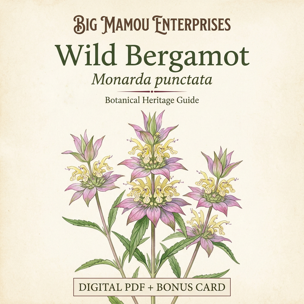 Wild Bergamot — Monarda punctata | Botanical Heritage Digital Guide (PDF)
