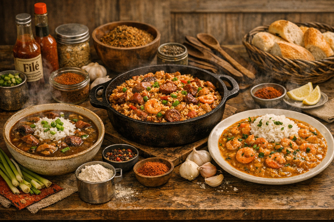 GUMBO vs. JAMBALAYA vs. ÉTOUFFÉE