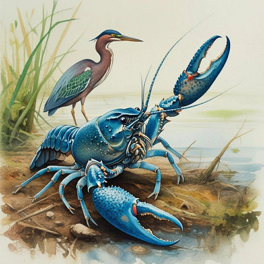 .🦞 Calcasieu Parish Blue Crawfish — Bayou Rarity in Living Color