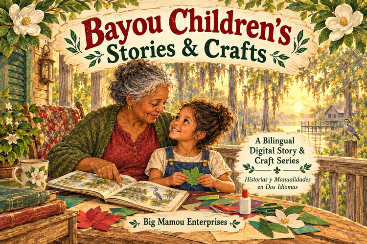 Bayou Children’s Stories & Crafts collection artwork