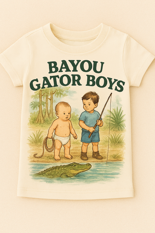 Bayou Gator Boys! — Cajun Toddler Tee | Bayou Baby Collection | Big Mamou