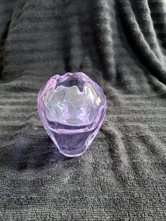 Alexandrite Glass Bud Vase — Miloslav Klinger for Zelený Brod Sklo, Czechoslovakia (1960s)