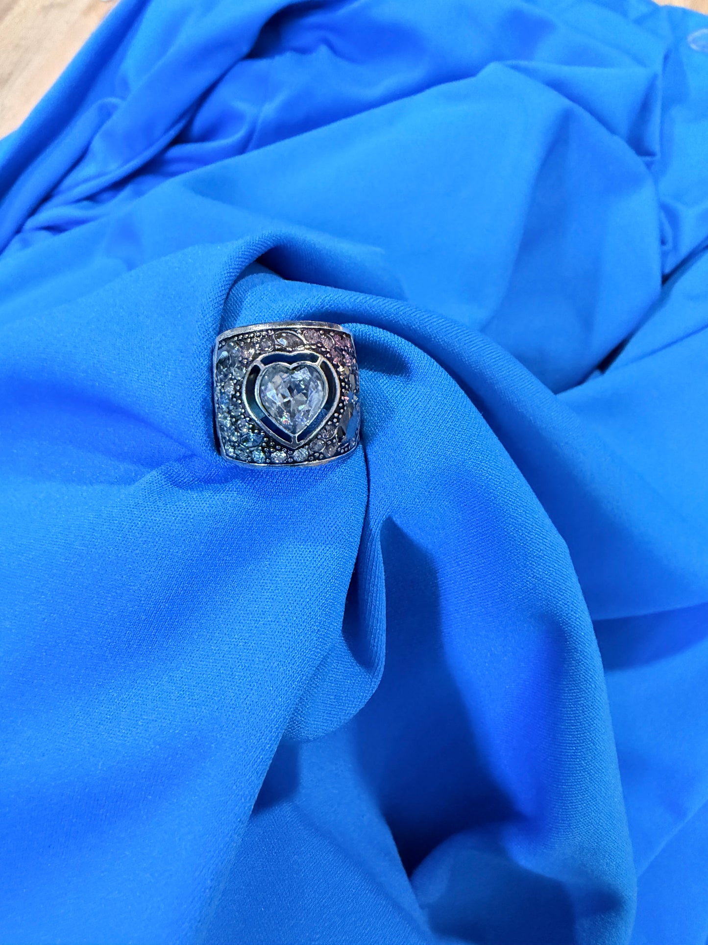 Brighton "Ecstatic Heart" Ring – Size 6 | Swarovski Crystal & Pavé