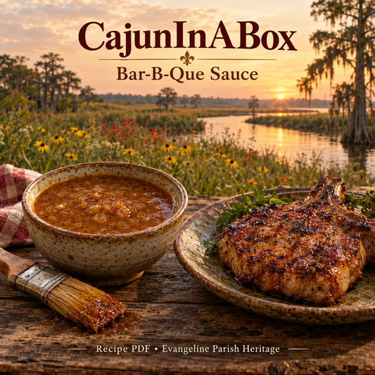 CajunInABox Bar-B-Que Sauce — Recipe PDF