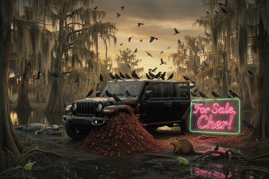 Black Jeep Gladiator Bayou Scene - For Sale Cher!