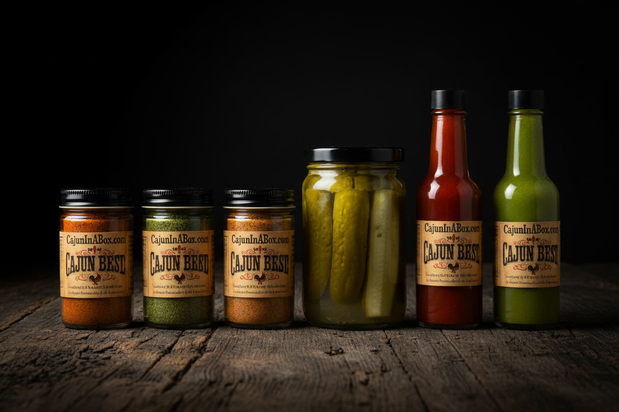 CajunInABox.com — Bold Product Row