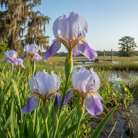Giant Blue Louisiana Iris