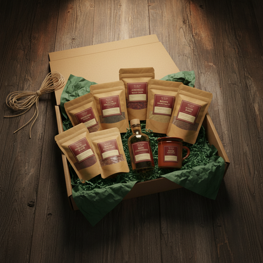 The Complete Cajun Preservation Box — all 7 La Conservation kits in a premium kraft gift box