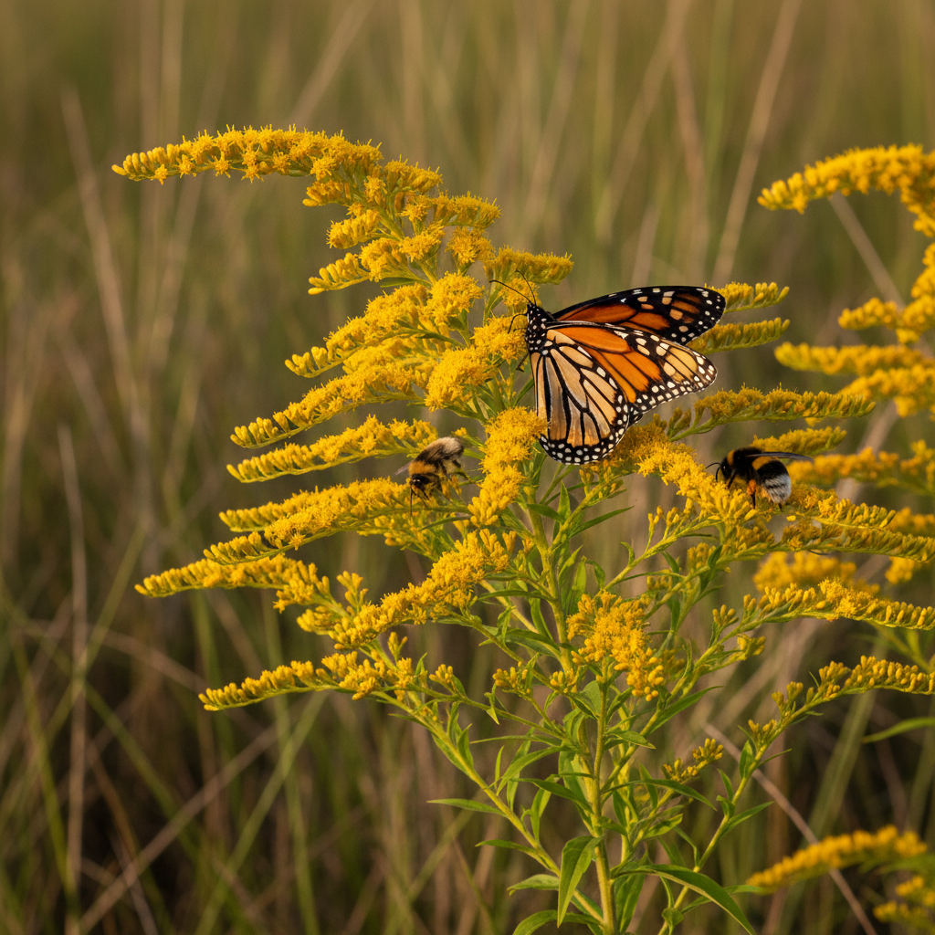 Seaside Goldenrod (Solidago sempervirens)