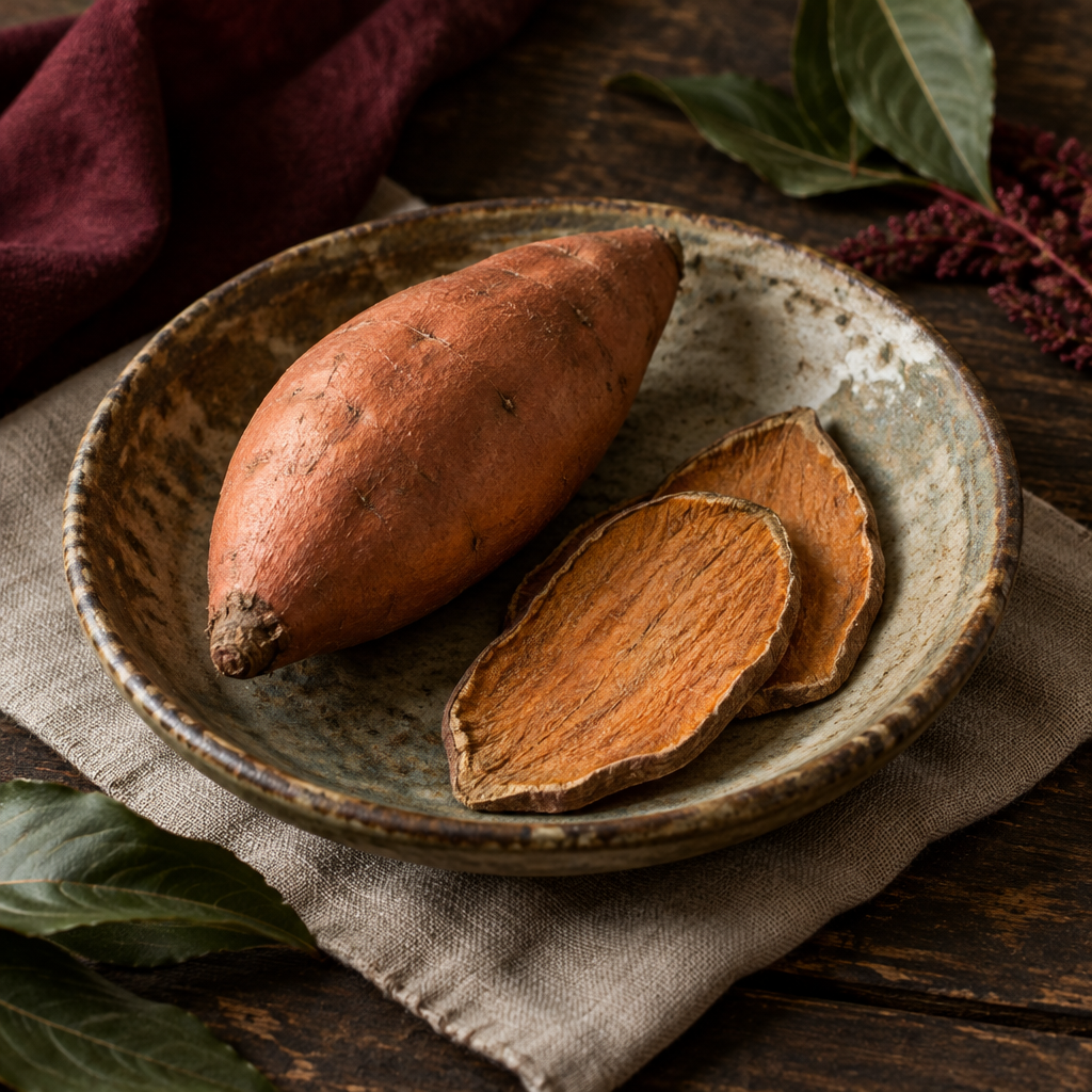 Sweet potato root illustration