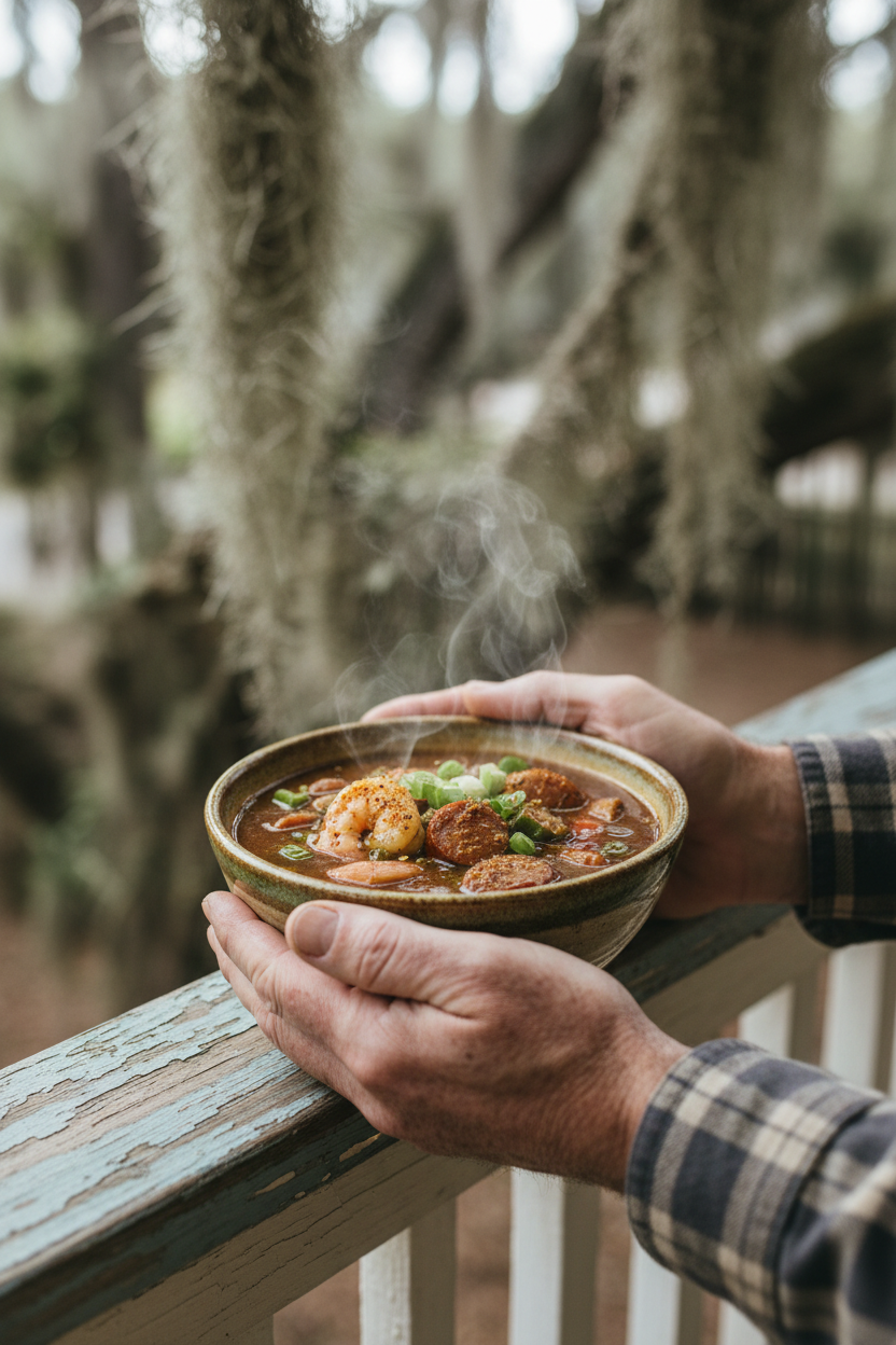 Weathered Hands with Gumbo